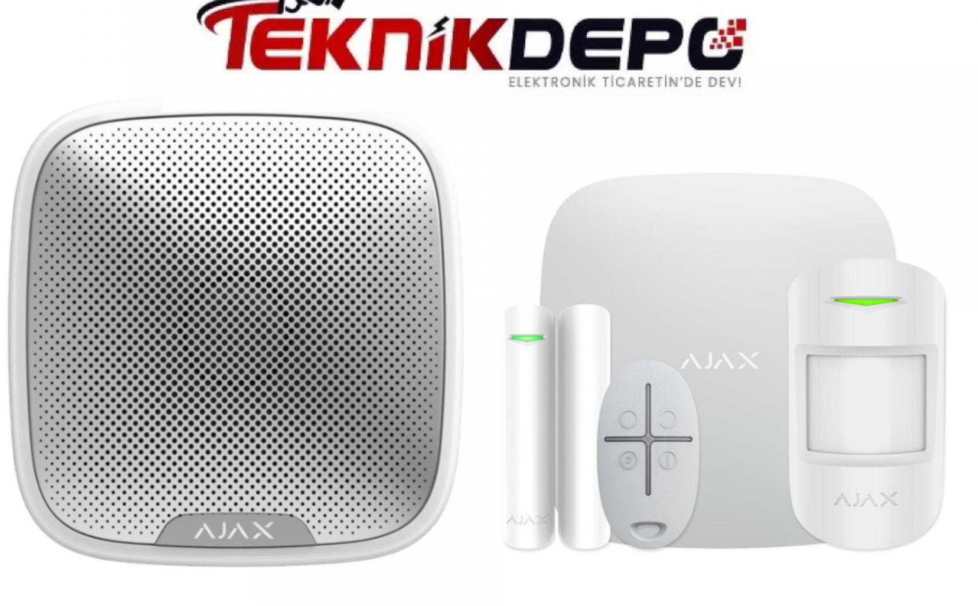 AJAX Kablosuz Alarm Seti ( Beyaz )