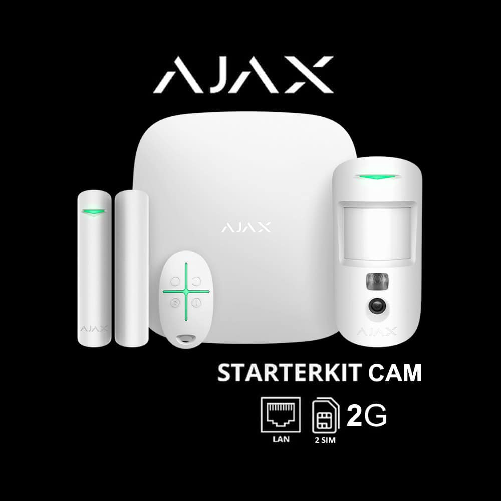 Ajax StarterKit CAM Kablosuz Alarm Seti - Beyaz
