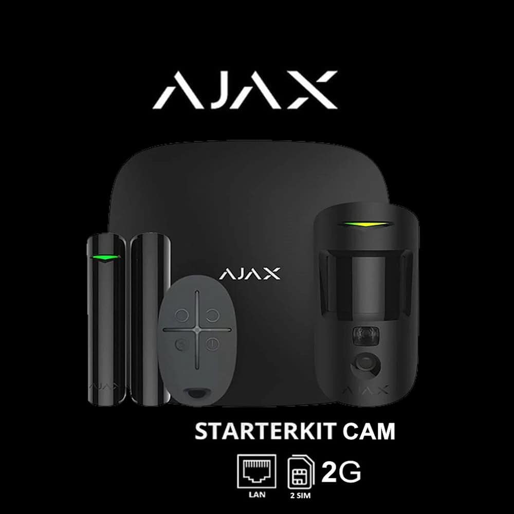 Ajax StarterKit CAM Kablosuz Alarm Seti - Siyah