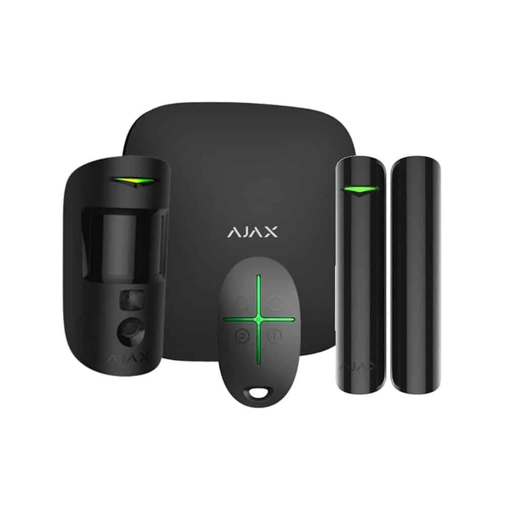 Ajax StarterKit CAM Sirenli Kablosuz Alarm Seti - Siyah