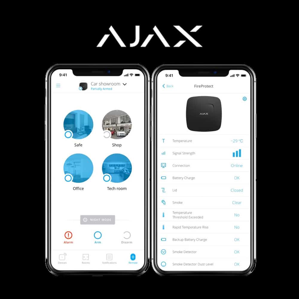 Ajax StarterKit Harici Sirenli Kablosuz Alarm Seti - Siyah