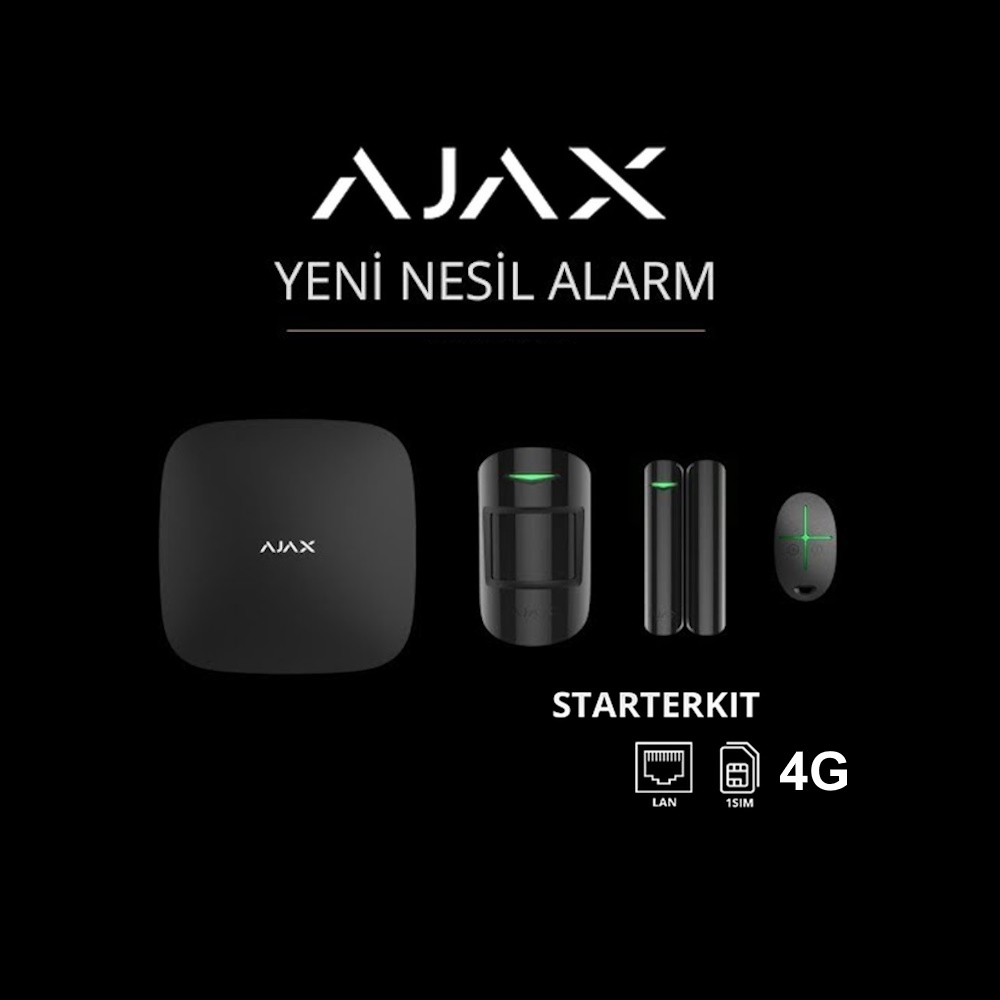 Ajax StarterKit Kablosuz Alarm Seti - Siyah