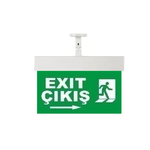Işıklı Acil Çıkış Levhası (Exit Çıkış Sağa Koşan Adam)