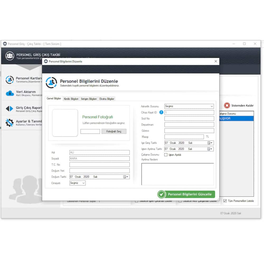 GN AK 360 Parmak İzi Okuyucu + Personel Maaş Hesaplama Yazılımı