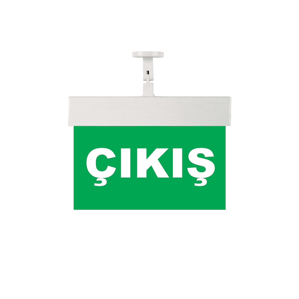 Işıklı Acil Çıkış Levhası (Çıkış)