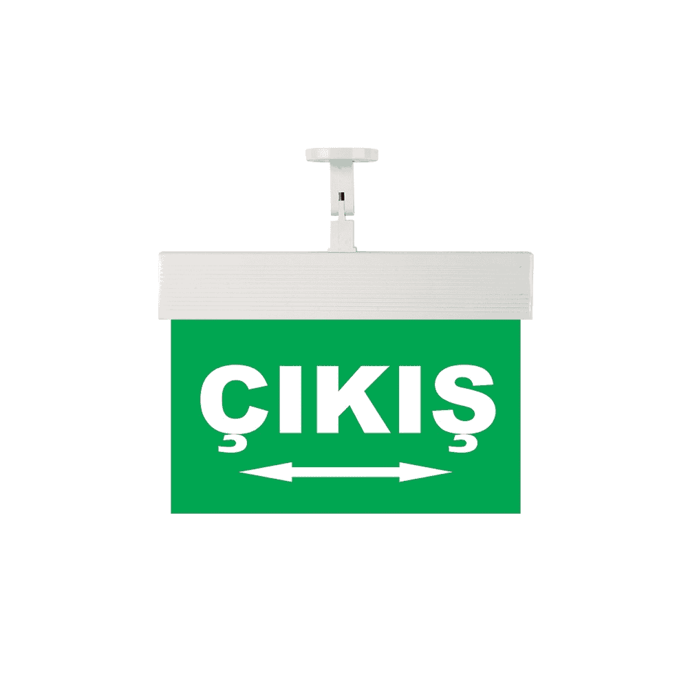 Işıklı Acil Çıkış Levhası (Çıkış Sağ-Sol Ok)