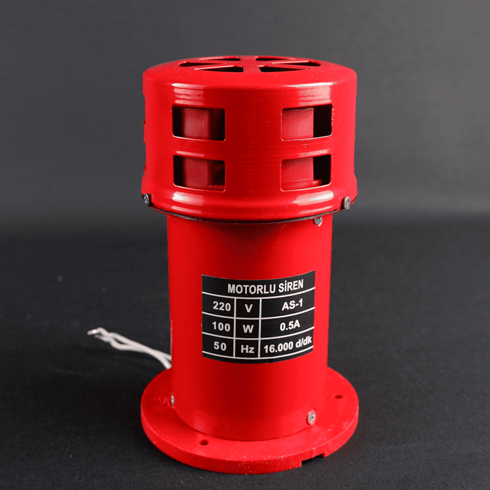 Motorlu Siren Metal Kasa AS1 120 db