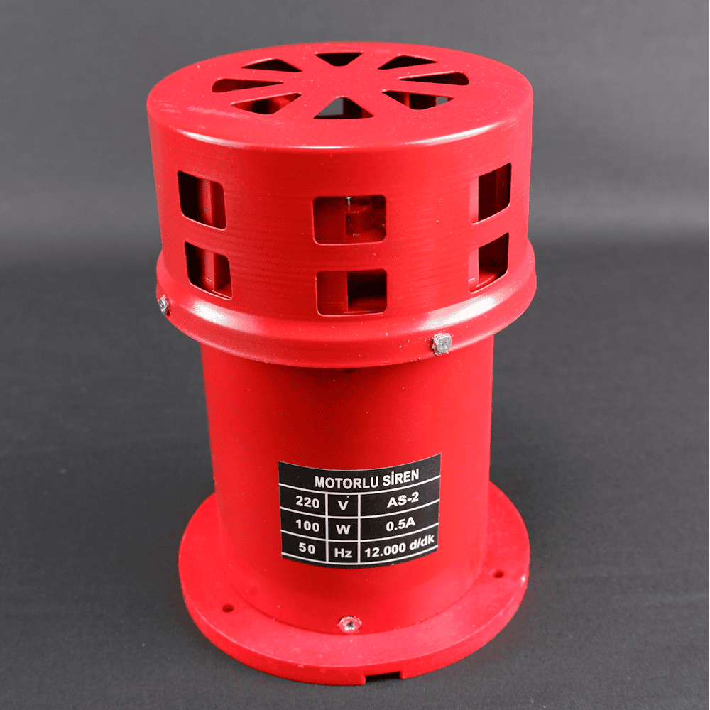 Motorlu Siren Metal Kasa AS2 140 db