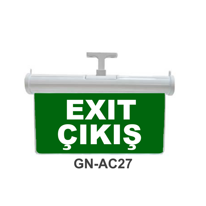Işıklı Acil Çıkış Levhası (Exit - Çıkış) GN-AC27